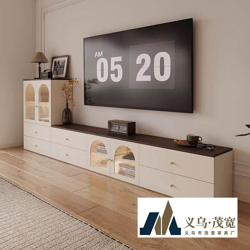 复古奶油风电视柜茶几一体组合客厅落地家用电视边柜收纳储物,鲜花速递/花卉仿真/绿植园艺,割草机/草坪机,淘宝优惠券,粉丝福利购,淘宝优惠卷