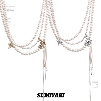 SUMIYAK复古美式珍珠多层项链
