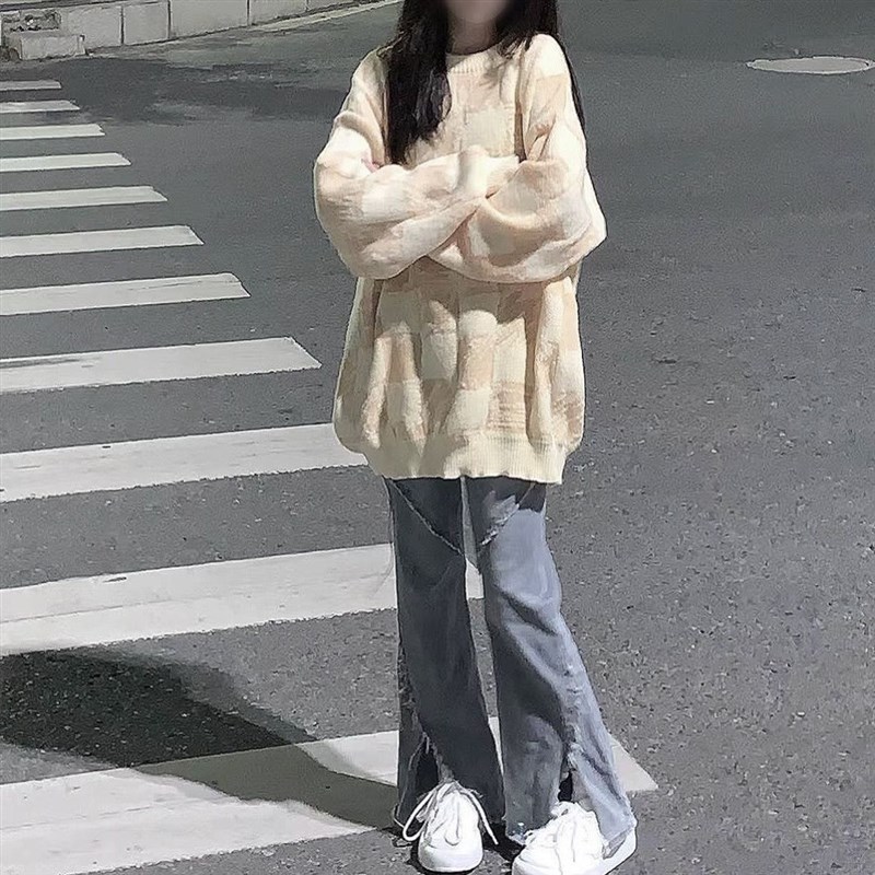 2024中大童装牛仔裤春季新款宽松儿童学生显瘦阔腿微喇长裤女童