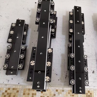 SHY深华亚OLGB35-4/OLGB35-6展示柜抽屉路轨滑块35MM宽托底轨道