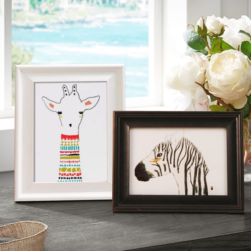 实木摆台相框10寸6 8 12 7寸A4挂墙儿童框架洗照片原木画框B5像框