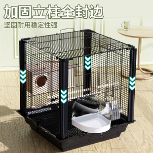 鸟笼鹦鹉笼横丝鸟笼虎皮玄凤别墅家用笼子大号超大鸟笼繁殖观赏笼