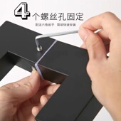 玻璃门拉手方管双弯黑色不锈钢灰色黑钛金玫瑰金有框木门拐角把手