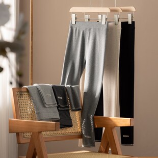 洋气女宝宝内搭秋裤 女童打底裤 长裤 儿童纯棉螺纹新款 春秋外穿薄款