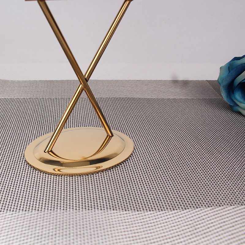 不锈钢X形台牌点餐牌奶茶店定制台卡广告牌展示架酒水菜单桌面牌