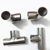 包邮 89焊接三通弯头圆管接头变通 304不锈钢19