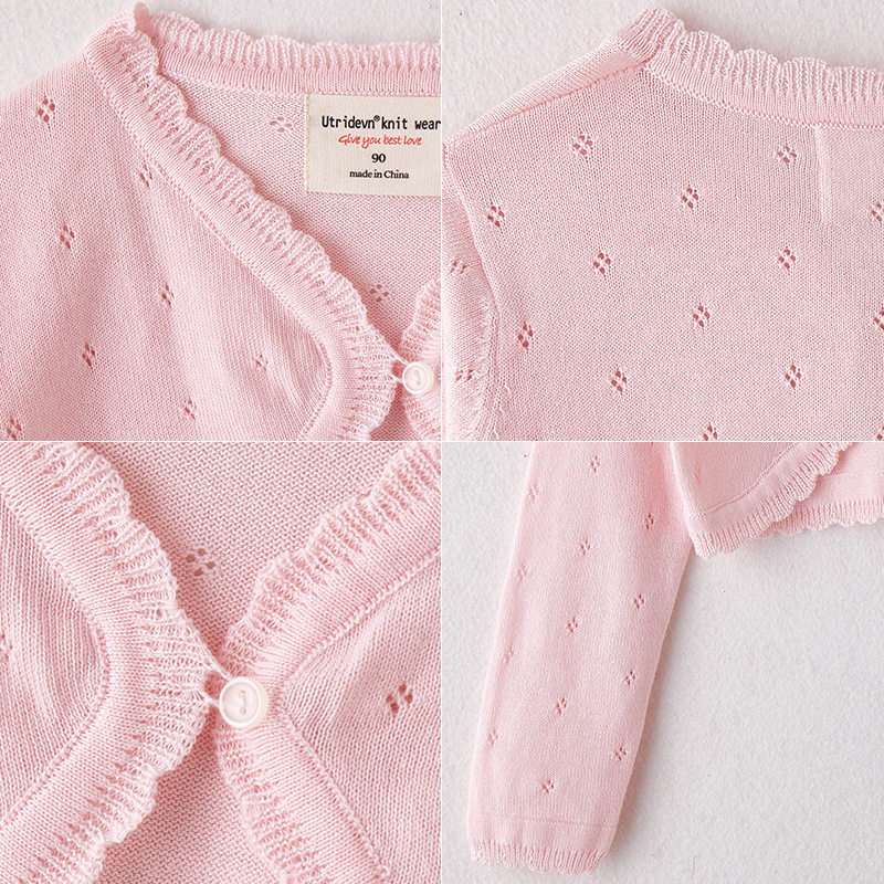 女童薄款针织开衫儿童短款毛线镂空披肩宝宝纯棉跳舞服外搭小外套,童装/婴儿装/亲子装,毛衣/针织衫,淘宝优惠券,粉丝福利购,淘宝优惠卷