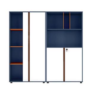 办公室落地组合文件柜背景柜资料储物矮柜带锁阻隔柜边柜花槽柜