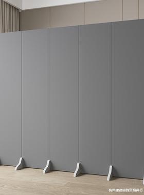 ▧定 制办公室灰色屏风隔断墙客厅折叠移动现代简约遮挡家用定 制