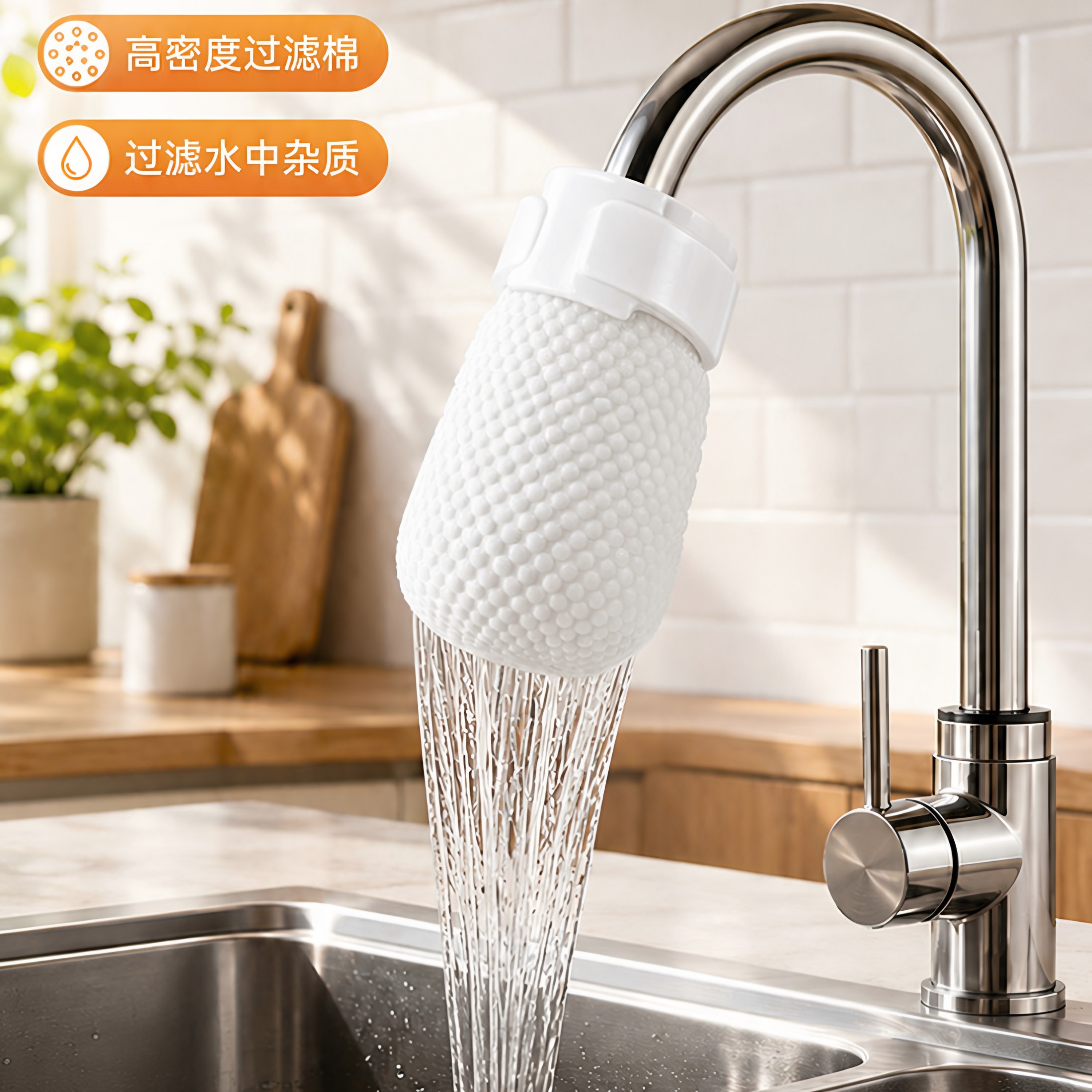 厨房通用水龙头防溅过滤袋