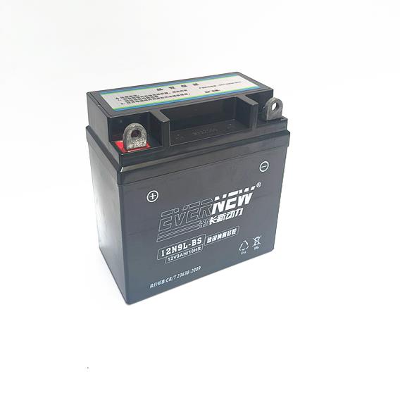 机车电瓶12N9L-BS机车电池12V9Ah干电池适用钻豹铃木王