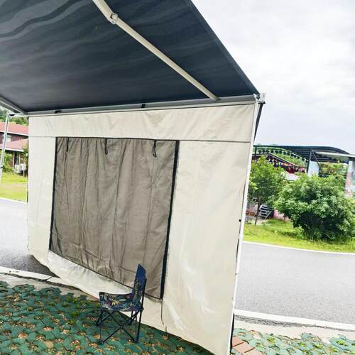 C型房车车边帐篷B型房车遮阳篷围挡围布拓展帐房车专用侧边帐篷