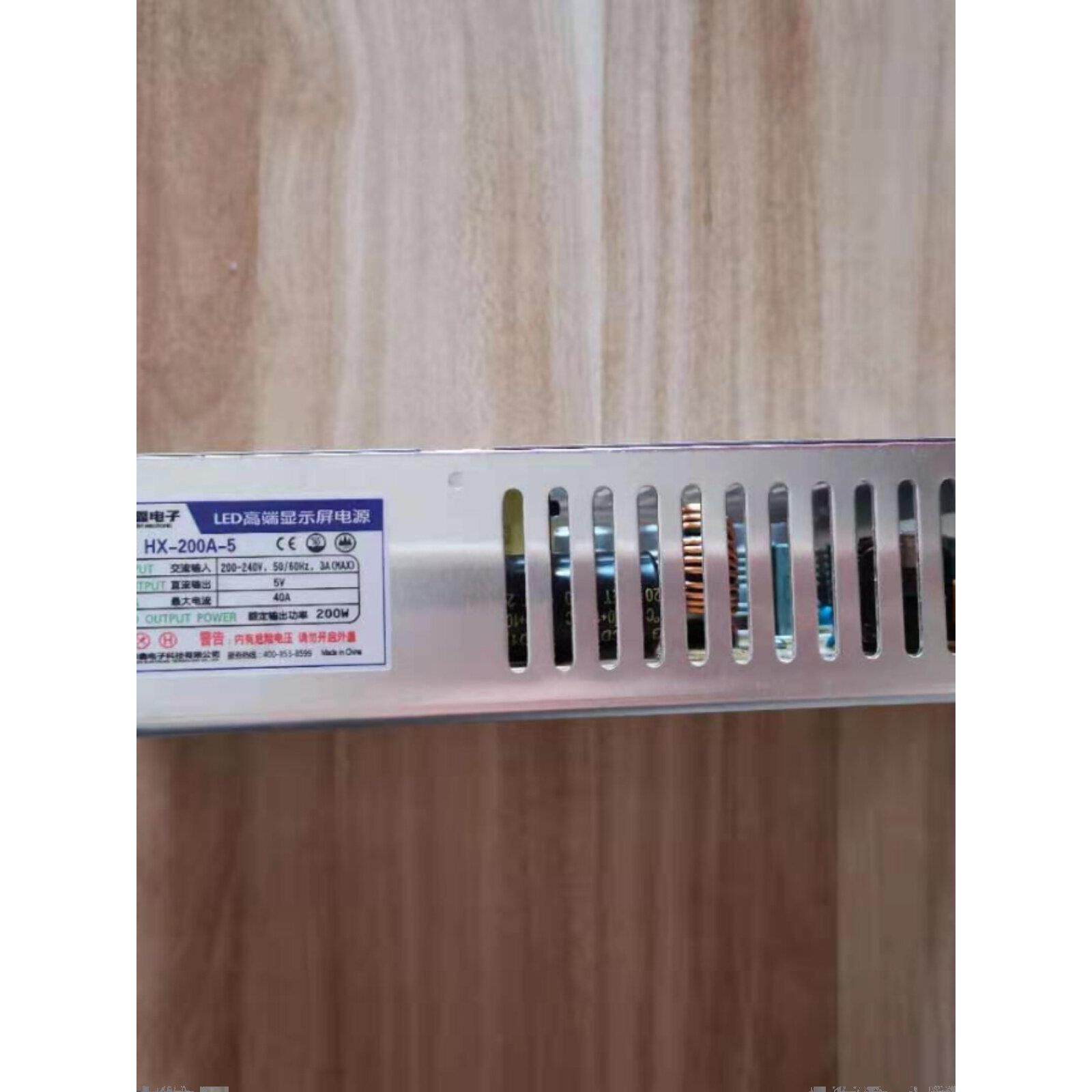 华信电子Led全彩显示开关电源5V40A200W电源Hx-200A/N/B-