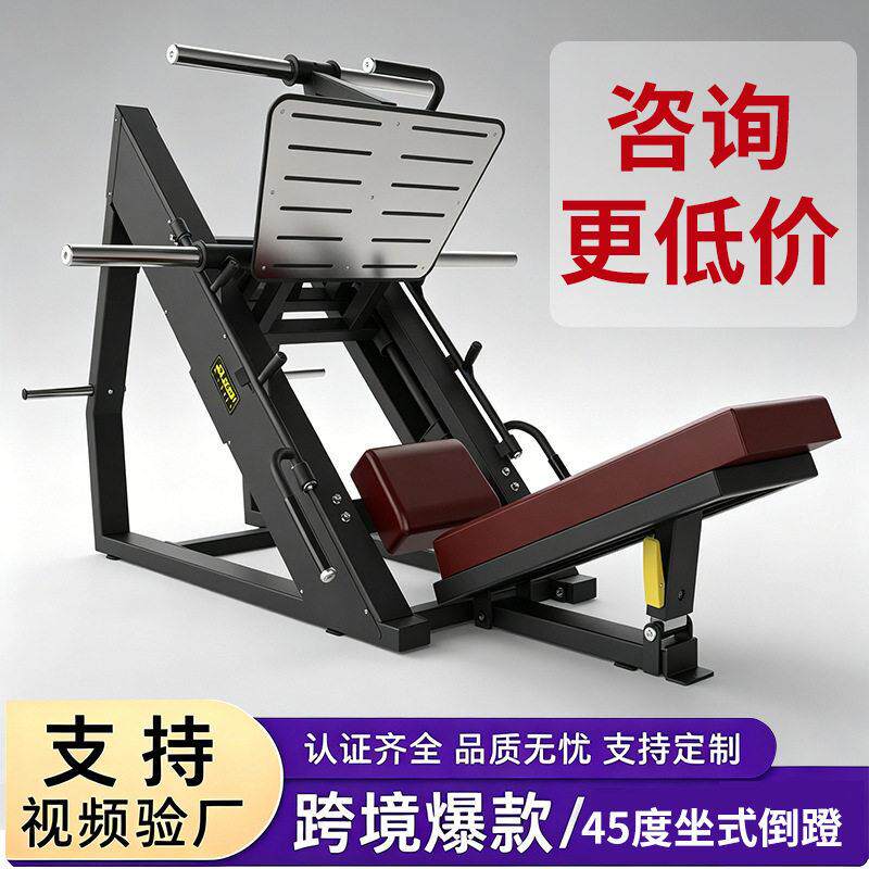45度坐式倒蹬机商用健身器材专业腿部力量训练器爆款支持厂家