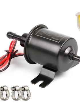 汽车改装 HEP-02A电子油泵柴油燃油泵12V农用拖拉机 黑色升级款