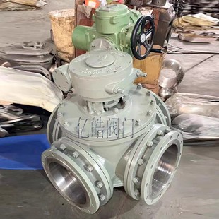 Q644F 气动三通球阀Q944F 电动三通球阀 法兰球阀开关调节型