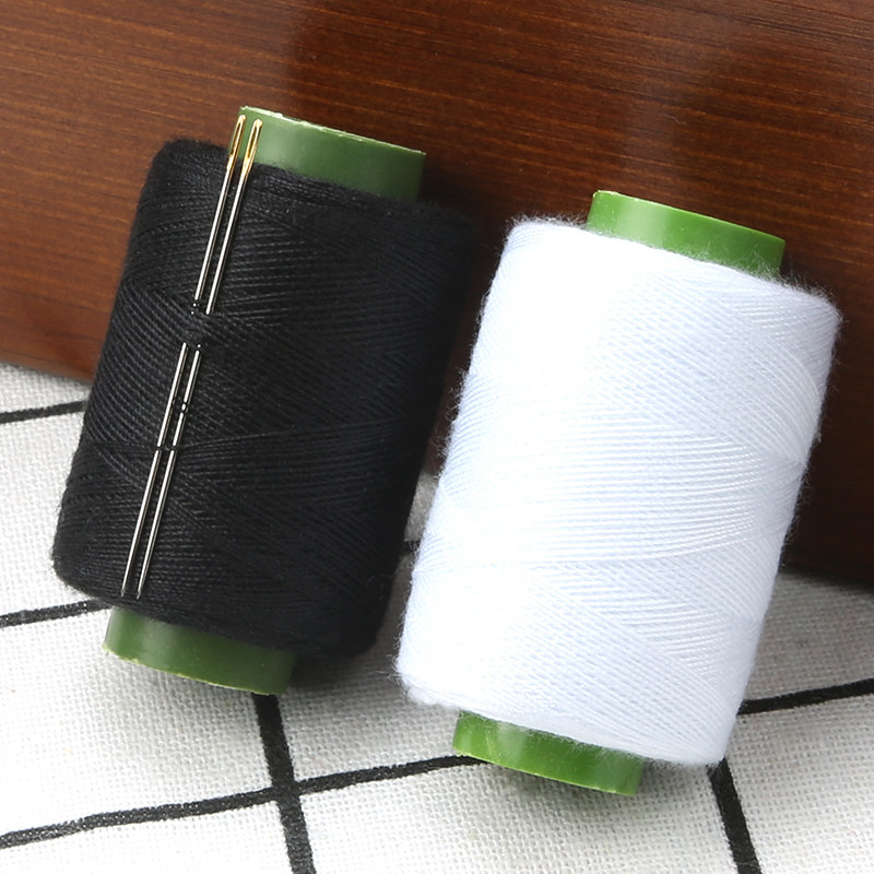 缝衣服线家用402缝纫线缝纫机专用线小卷黑线白线diy手工手缝针线