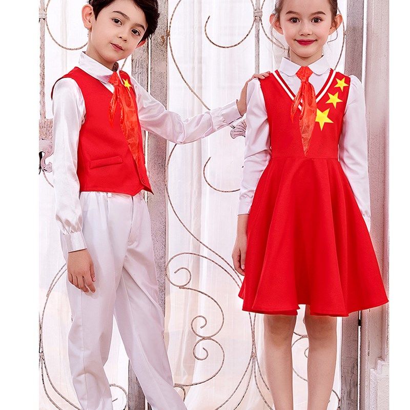 儿童合唱服男女童礼服小学生诗歌朗诵表演服合唱团演出服秋冬套装