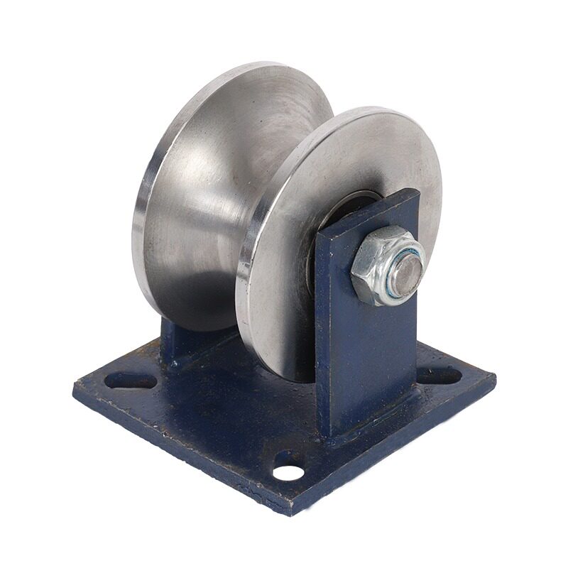 45#钢U型钢丝绳滑轮/大门轨道轮子/圆管轮/弯管轮/光轴滑道轮槽轮