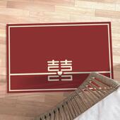 喜庆地毯婚房布置结婚家用红色喜字入户门地垫卧室进门门口防滑垫