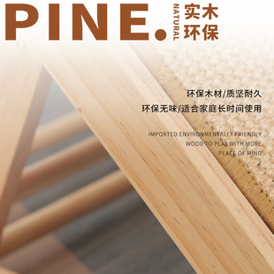 猫抓板耐磨耐抓不掉屑剑麻抓不烂实木可折叠立式 保护沙发猫咪用品