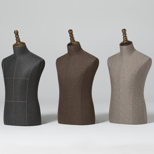 高档模特道具男半身包布人台男服装店西装展示架全身橱窗模特假人