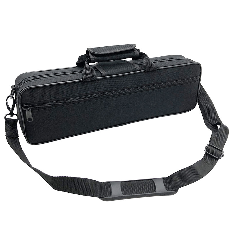 16孔长笛便携箱包手提斜跨盒子弯管直管双笛头收纳包帆布轻体背包