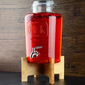 玻璃泡酒坛 家用玻璃泡酒酿酒瓶雪碧桶快乐桶酵素桶 布尔森15斤装