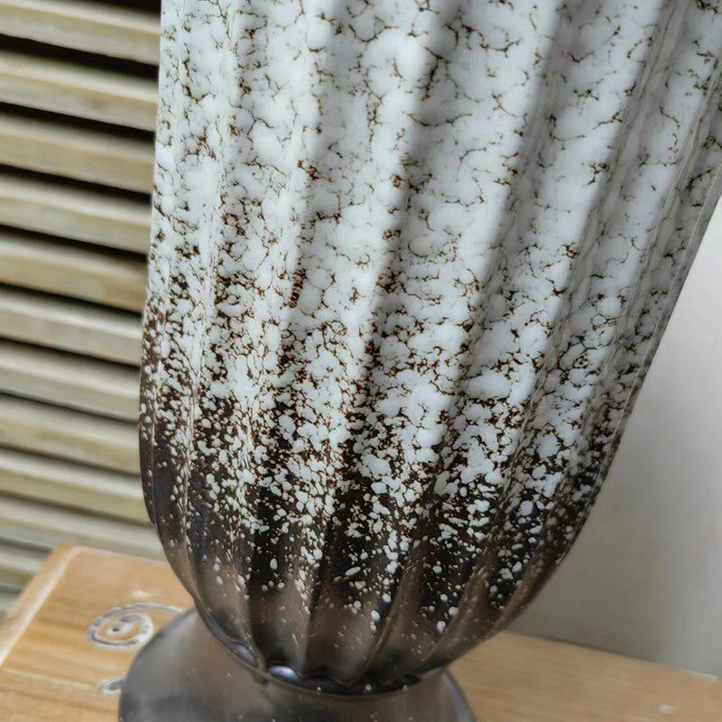 欧式中式复古陶瓷花瓶摆件客厅装饰落地插花花器做旧粗陶罐花盆