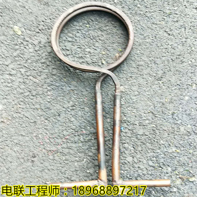 高频感应加热线圈 高频加热铜管 高频淬火铜管定做 高频加热配件
