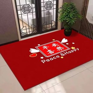 入户门地垫进门垫门口家用大门外高级感防滑网红色可裁剪脚垫免洗