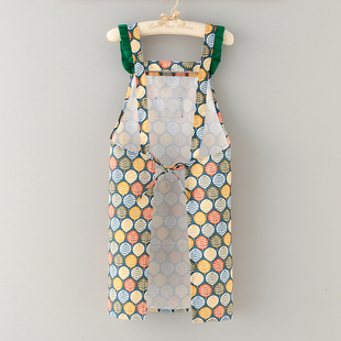 围裙家用厨房做饭防油污工作服耐磨耐脏上班洋气罩衣 长袖 时尚 新款