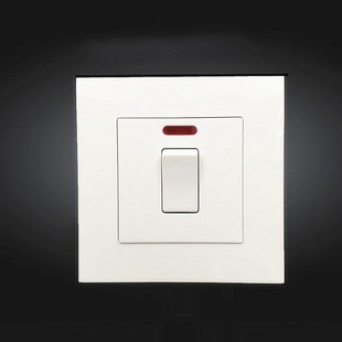 带指示灯20A大功率开关面板双断电源空调电热水器曲架大电流开关