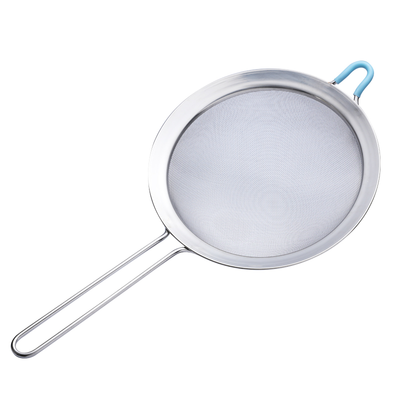 304不锈钢手持面粉筛子蛋糕烘焙工具过滤网筛超细家用箩面糖粉筛
