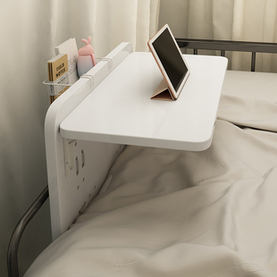 牀上桌学生宿舍可摺叠上铺悬空固定电脑桌下铺悬挂式 侧边懒人桌子