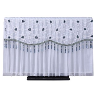 2024年电视机罩防尘罩套盖布液晶新款 蕾丝简约 盖巾65寸55寸75挂式