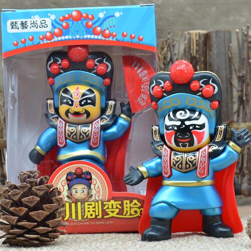 变脸娃娃玩具玩偶川剧 中国特色礼品四川成都纪念品京剧脸谱摆件