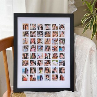 免费洗照片 48宫格相框挂墙照片框做成相框情侣照片定制diy礼物