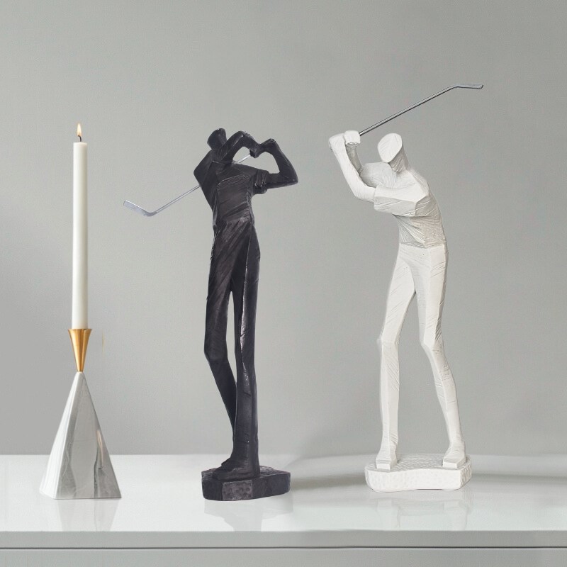 简约创意客厅艺术雕塑摆件办公室样板房家居软装饰品高级感摆设品