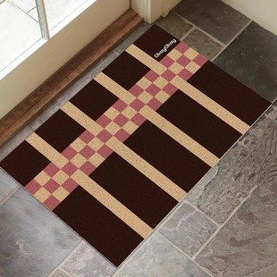 入户门地垫新款 家用可裁剪丝圈脚垫复古进门玄关耐脏防滑除尘垫子