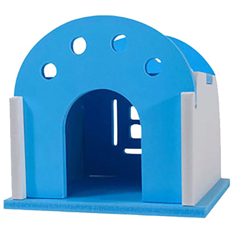 仓鼠木质玩具跷跷板秋千小屋滑梯跑轮房子卡通金丝熊用品