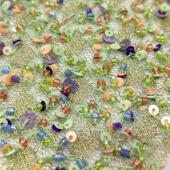 ELIE 刺绣定制礼服面料 手工珠片 SAAB御用工厂出品 进口重工钉珠