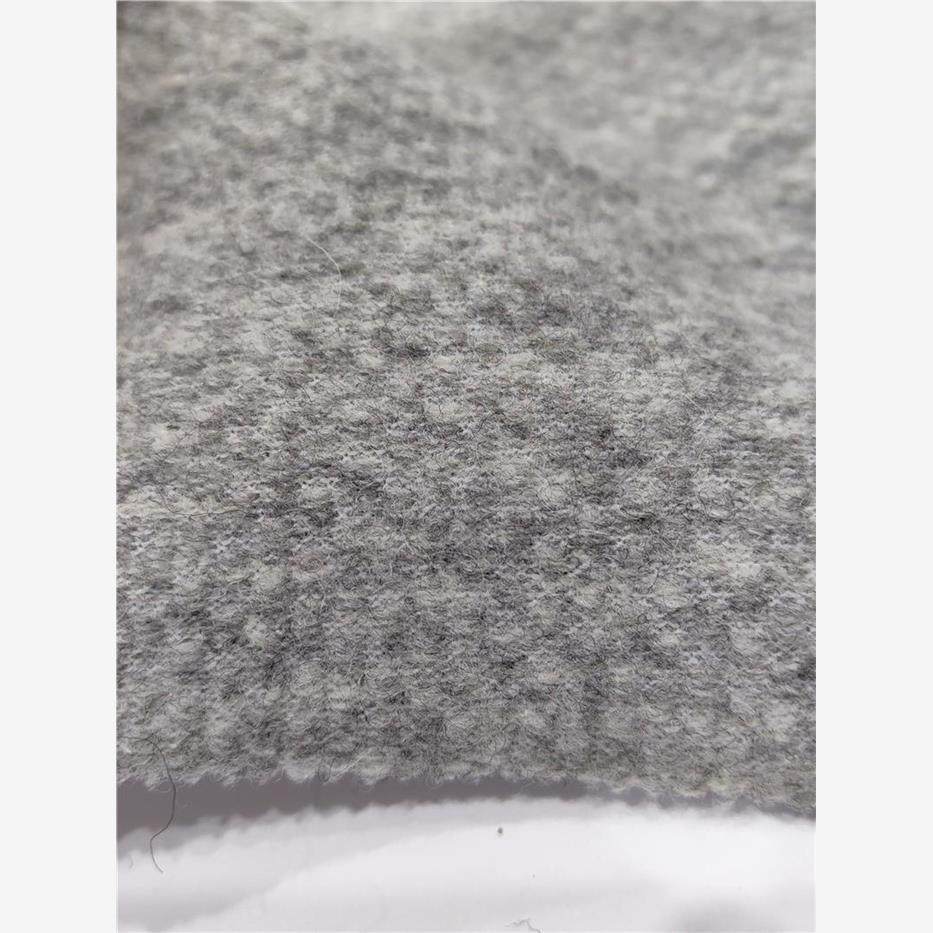 现货2米起售 进口鱼鳞状羊毛面料 品质好 厚针织 适合中古风服饰