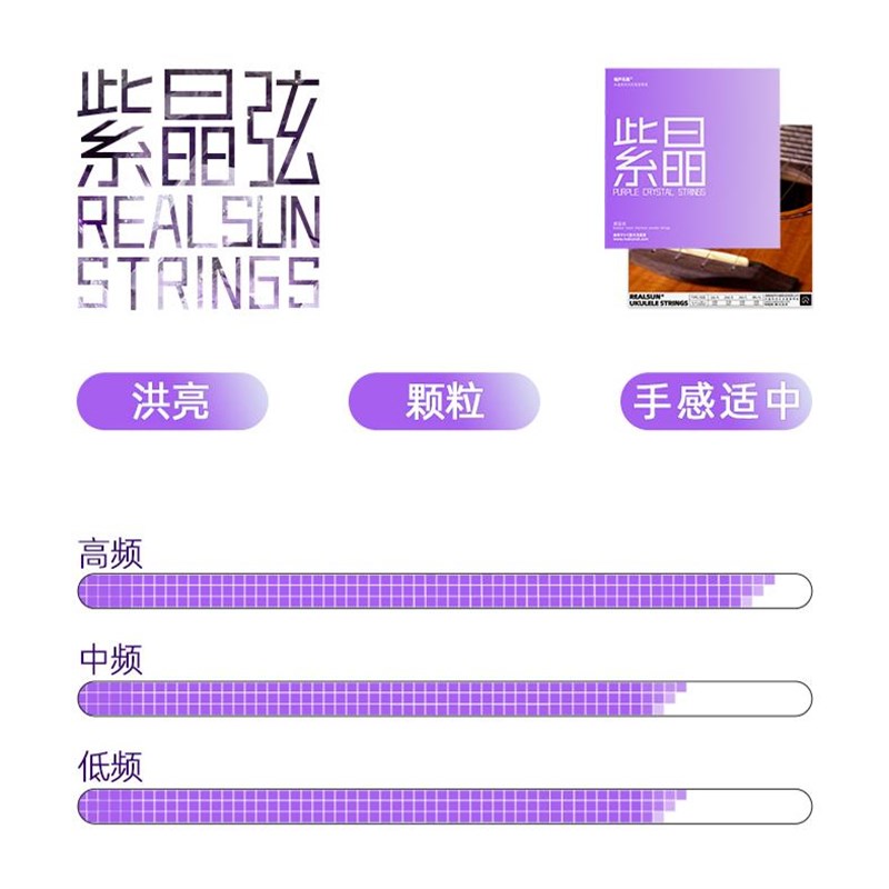 趣弹紫晶弦原装美产尤克里里琴弦23寸2寸乌克丽丽