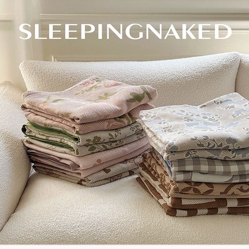 新款多功能毯竹棉层纱布毯单人可机洗毛巾被办公室午睡盖毯薄被