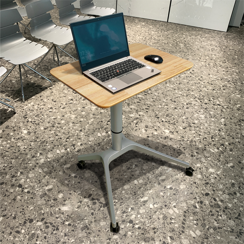 自动升降全实木电脑桌可移动懒人床边站立办公桌简易儿童学习书桌