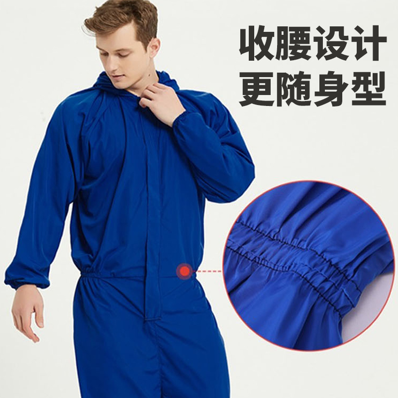 夏季防玻璃纤维防岩棉防护服连体防尘洁净服无尘工作服喷漆养殖服