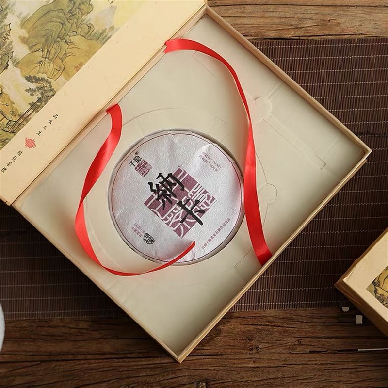 新款江山如画普洱茶包装盒福鼎老白茶10-7g饼装空礼品盒