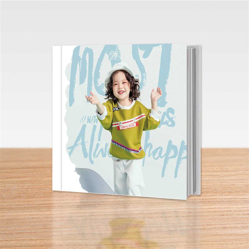 宝宝成长高清相册皮质宝宝相册成长记录相册皮质粉色相册硬页覆膜