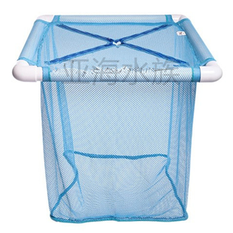 锦鲤隔离网箱漂浮网池暂养箱悬浮式内置转水网观赏鱼配对孵化网箱